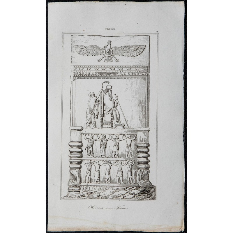 1841 - Roi Perse sur son trône 