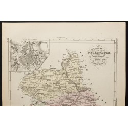 Gravure de 1855 - Carte du département d'Eure et Loir - 2