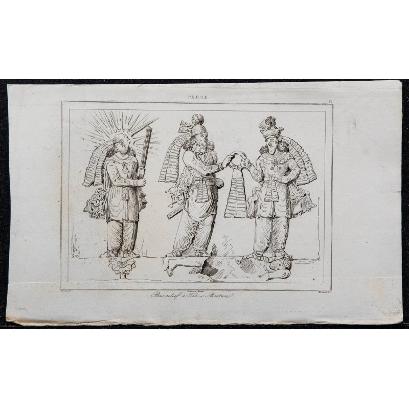 1841 - Bas-relief à Taq-e Bostan 