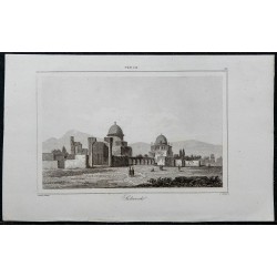 1841 - Vue extérieure du mausolée à Soltaniyeh 