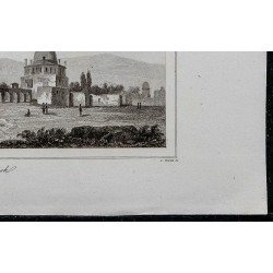 1841 - Vue extérieure du mausolée à Soltaniyeh 