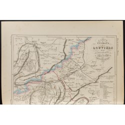 Gravure de 1855 - Carte des environs de Louviers - 2