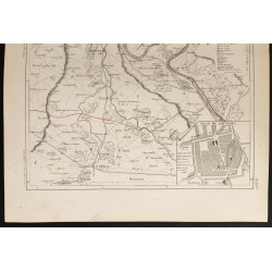 Gravure de 1855 - Carte des environs de Louviers - 3