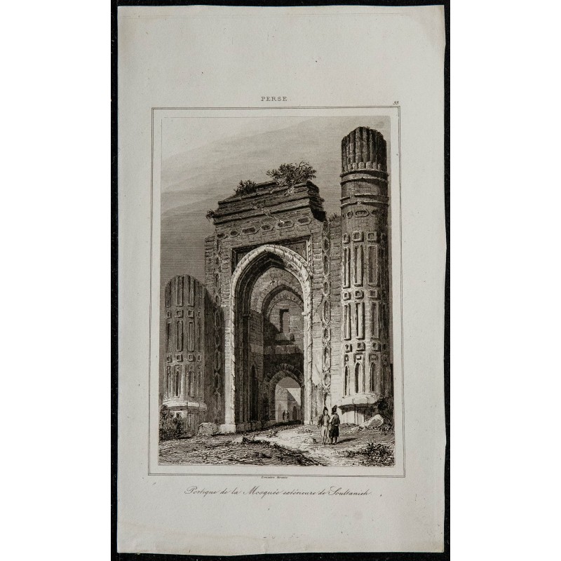 1841 - Portique de la mosquée extérieure de Soultanieh 