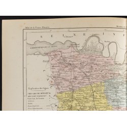 Gravure de 1855 - Carte du département de l'Eure - 2