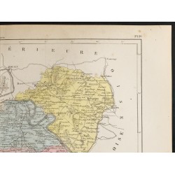 Gravure de 1855 - Carte du département de l'Eure - 3