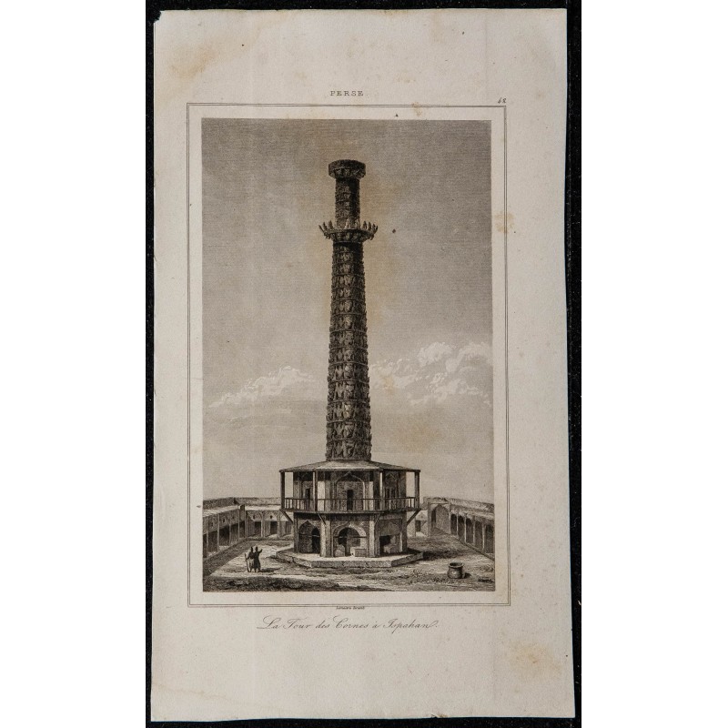 1841 - Tour des Cornes à Ispahan 