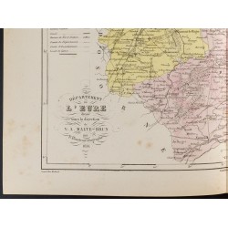 Gravure de 1855 - Carte du département de l'Eure - 4