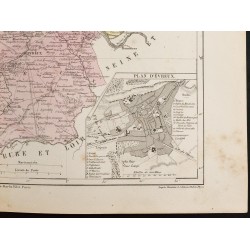 Gravure de 1855 - Carte du département de l'Eure - 5