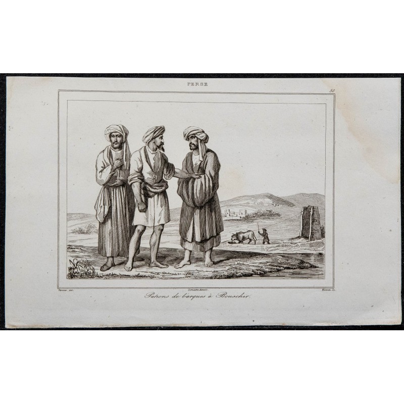 1841 - Patrons de barques à Bouschir 