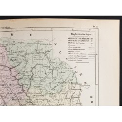 Gravure de 1855 - Carte du département de la Creuse - 3
