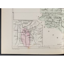 Gravure de 1855 - Carte du département de la Creuse - 4