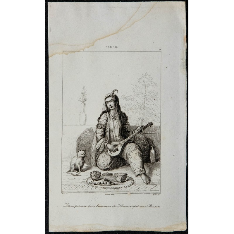 1841 - Dame persane dans un harem 
