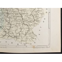 Gravure de 1855 - Carte du département de la Creuse - 5
