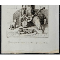 1841 - Dame persane dans un harem 