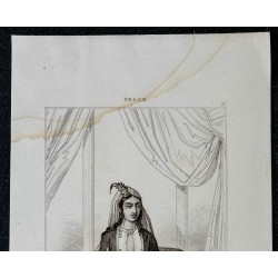 1841 - Portrait de femme persane dans un harem 