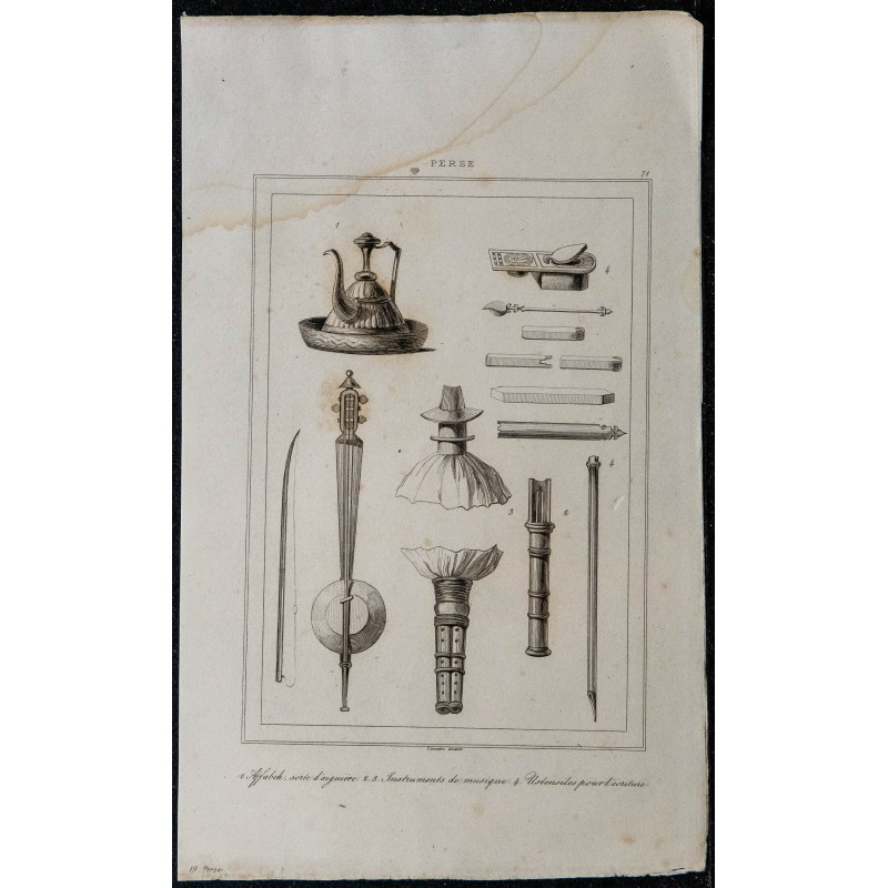 1841 - Ustensiles et instruments persans 