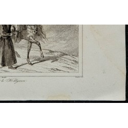 1841 - Persan fumant le Kalyoun narguilé 