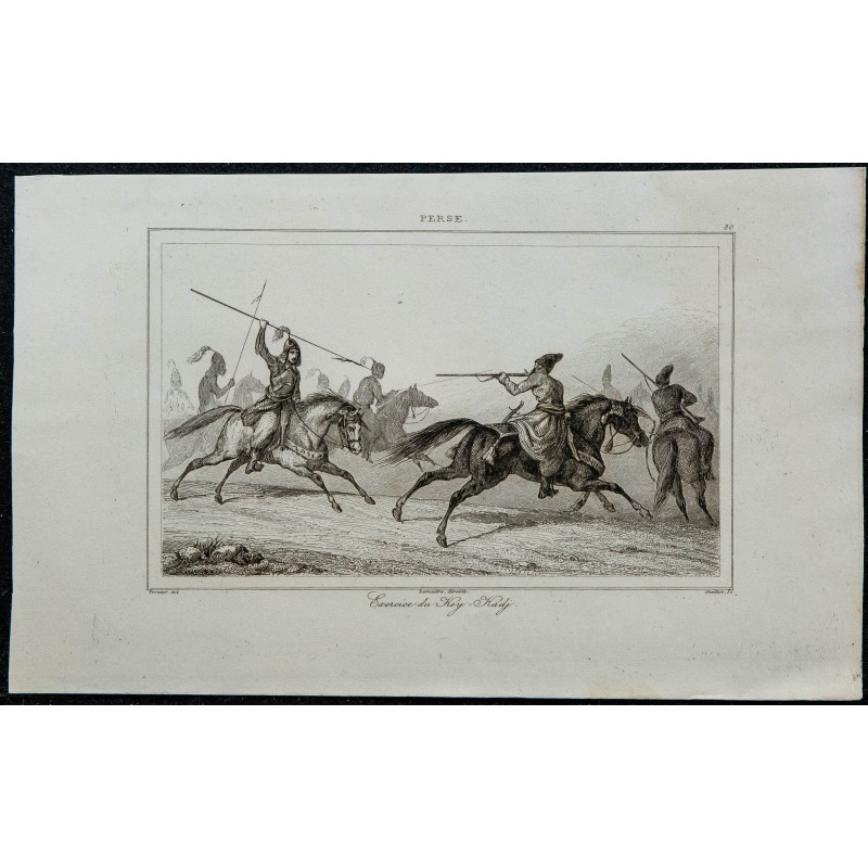 1841 - Exercice équestre persan 