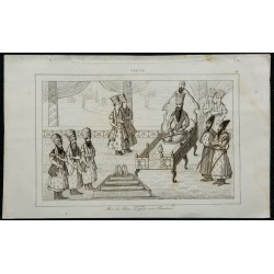 1841 - Roi de Perse sur son trône 