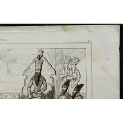 1841 - Roi de Perse sur son trône 