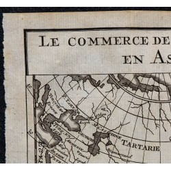 1743 - Carte du commerce des Européens en Asie 
