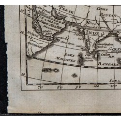 1743 - Carte du commerce des Européens en Asie 