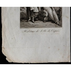 1822 - Habitants de l'Ile de Capri 