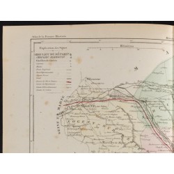 Gravure de 1855 - Carte du département de l'Aube - 2