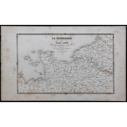 1844 - Carte de la Normandie 