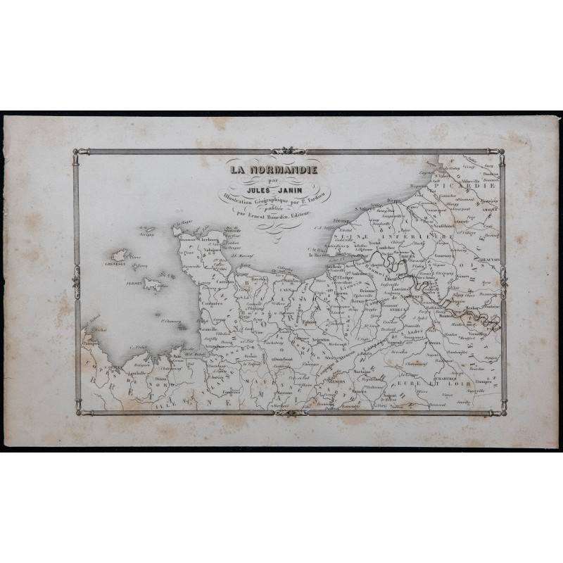1844 - Carte de la Normandie 