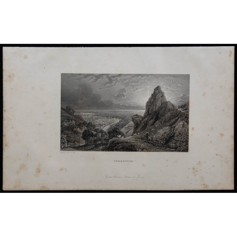 1844 - Vue de Cherbourg 