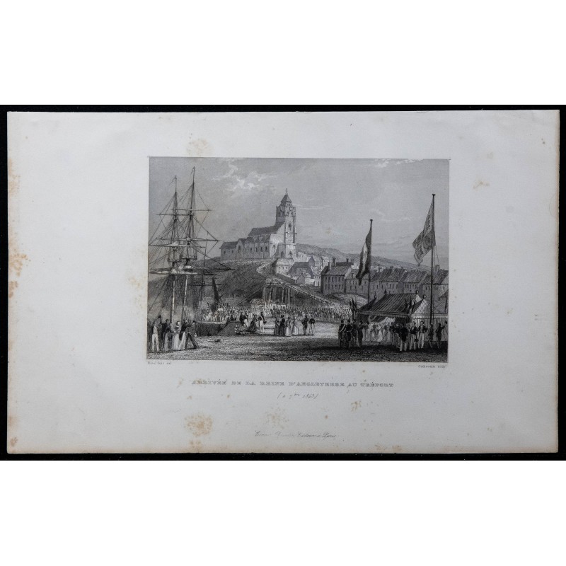 1844 - Arrivée de la Reine d'Angleterre au Tréport 