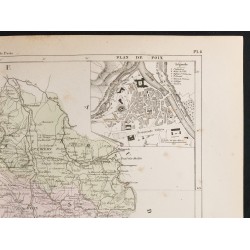 Gravure de 1855 - Carte du département de l'Ariège - 3