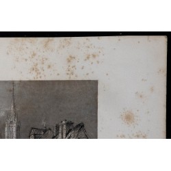 1844 - Vue de la cathédrale d'Évreux 