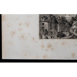 1844 - Vue de la cathédrale d'Évreux 