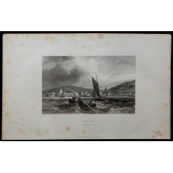 1844 - Vue du port de Honfleur (entrée de la rade) 