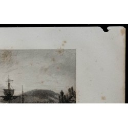 1844 - Vue de Rouen depuis la Seine 