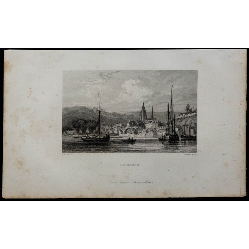 1844 - Vue de Caudebec-en-Caux 