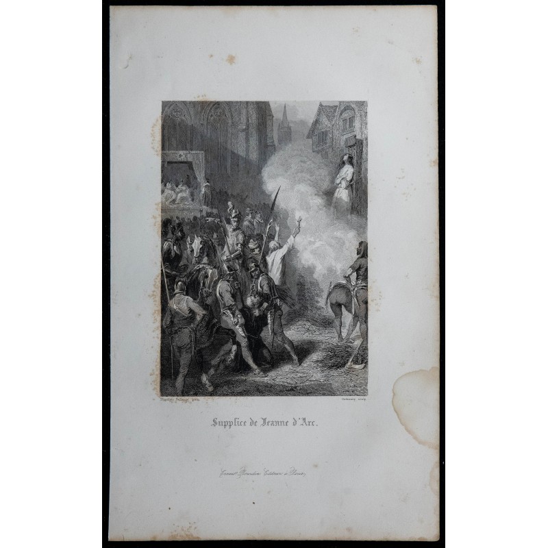 1844 - Supplice de Jeanne d'Arc 