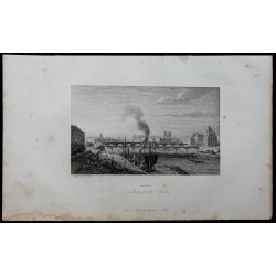 1844 - Vue du Pont des Saints-Pères à Paris 