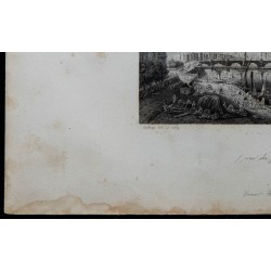 1844 - Vue du Pont des Saints-Pères à Paris 