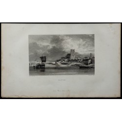 1844 - Vue de Mantes-la-Jolie 