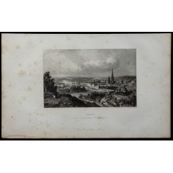 1844 - Vue de Rouen depuis la Côte Ste Catherine 