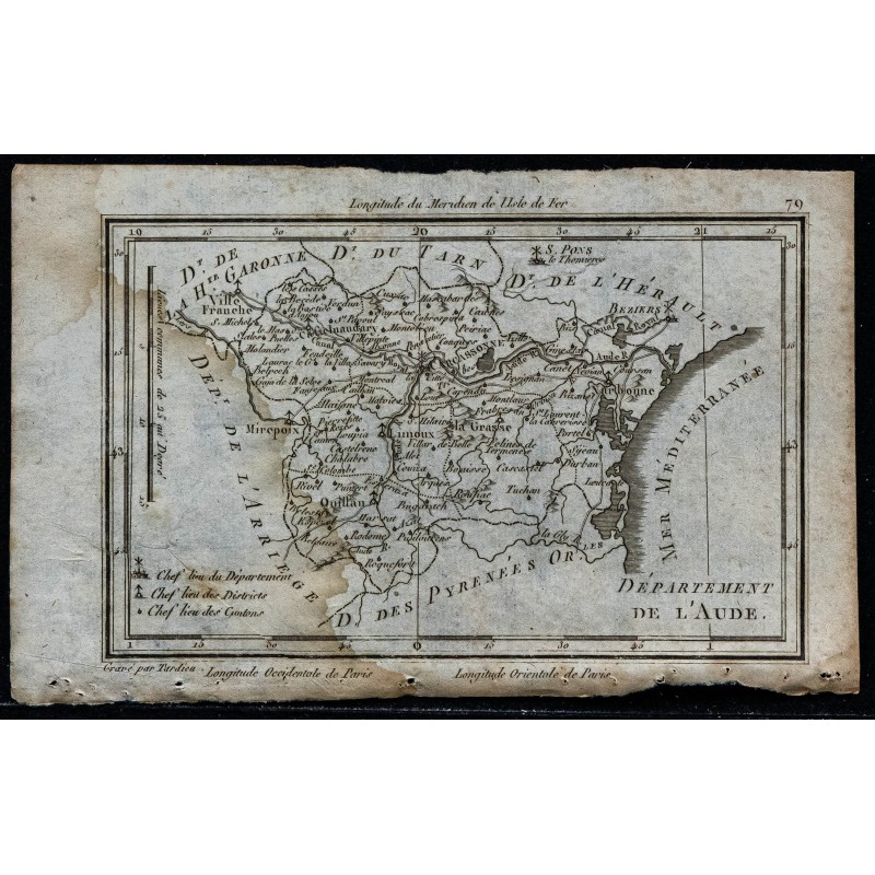 1793 - Département de l'Aude 1793 - Département de l'Aude