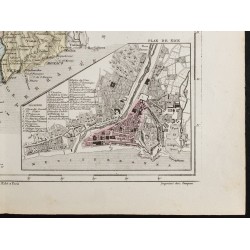 Gravure de 1855 - Carte du département des Alpes Maritimes - 5