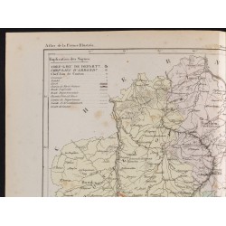 Gravure de 1855 - Carte du département de l'Allier - 2