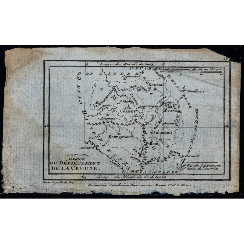 1793 - Département de la Creuse 1793 - Département de la Creuse