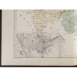 Gravure de 1855 - Carte du département de l'Allier - 4
