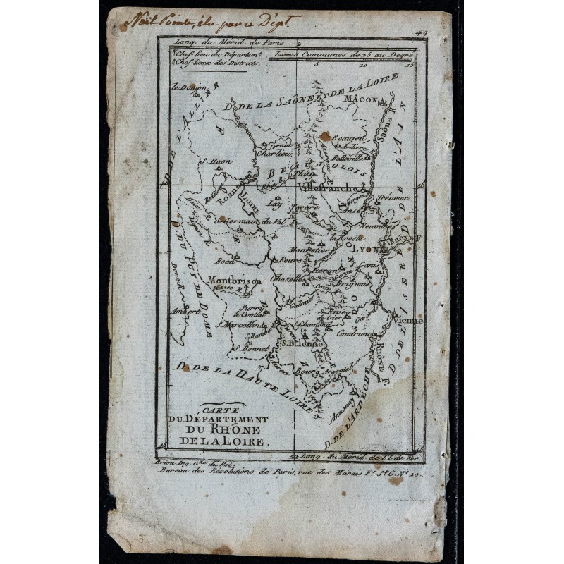 1793 - Département du Rhône et Loire 1793 - Département du Rhône et Loire